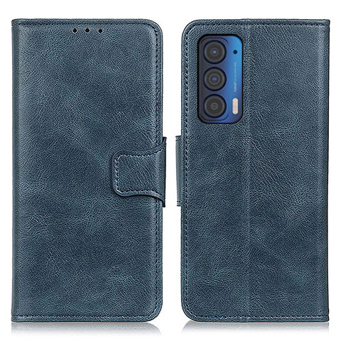 Coque Portefeuille Livre Cuir Etui Clapet M09L pour Motorola Moto Edge (2021) 5G Bleu