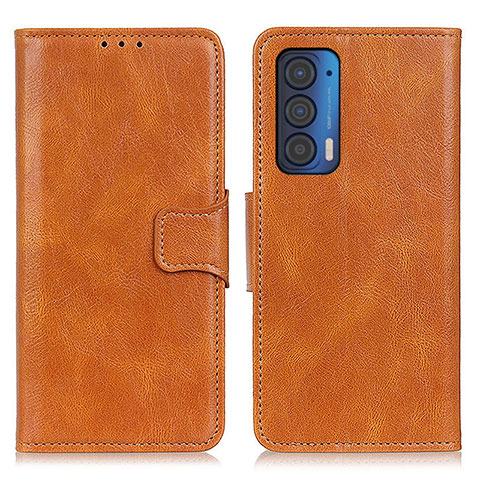 Coque Portefeuille Livre Cuir Etui Clapet M09L pour Motorola Moto Edge (2021) 5G Marron