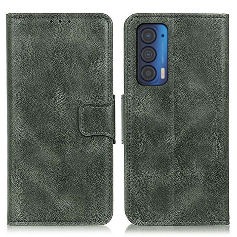 Coque Portefeuille Livre Cuir Etui Clapet M09L pour Motorola Moto Edge (2021) 5G Vert