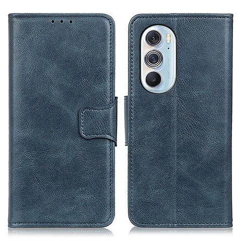 Coque Portefeuille Livre Cuir Etui Clapet M09L pour Motorola Moto Edge Plus (2022) 5G Bleu