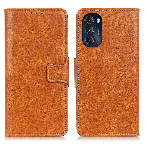 Coque Portefeuille Livre Cuir Etui Clapet M09L pour Motorola Moto G 5G (2022) Marron