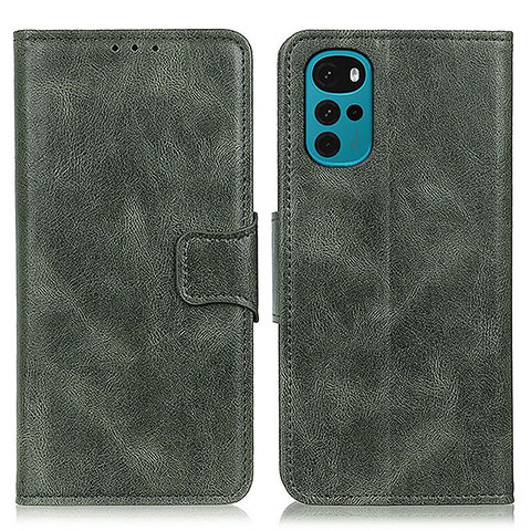 Coque Portefeuille Livre Cuir Etui Clapet M09L pour Motorola Moto G22 Vert