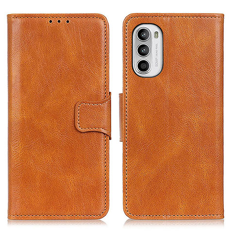 Coque Portefeuille Livre Cuir Etui Clapet M09L pour Motorola MOTO G52 Marron