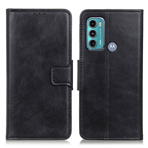 Coque Portefeuille Livre Cuir Etui Clapet M09L pour Motorola Moto G60 Noir