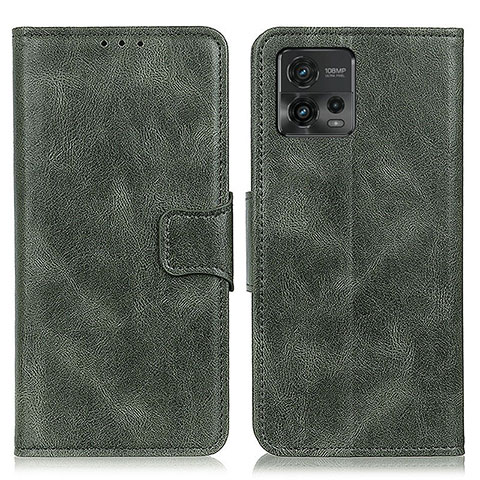 Coque Portefeuille Livre Cuir Etui Clapet M09L pour Motorola Moto G72 Vert