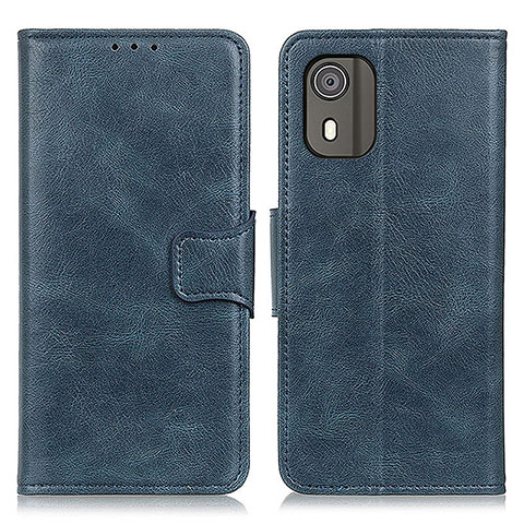 Coque Portefeuille Livre Cuir Etui Clapet M09L pour Nokia C02 Bleu