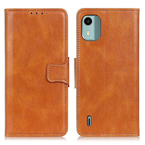 Coque Portefeuille Livre Cuir Etui Clapet M09L pour Nokia C12 Plus Marron