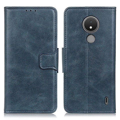 Coque Portefeuille Livre Cuir Etui Clapet M09L pour Nokia C21 Bleu