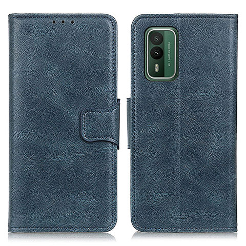 Coque Portefeuille Livre Cuir Etui Clapet M09L pour Nokia XR21 Bleu