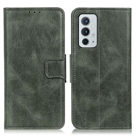 Coque Portefeuille Livre Cuir Etui Clapet M09L pour OnePlus 9RT 5G Vert