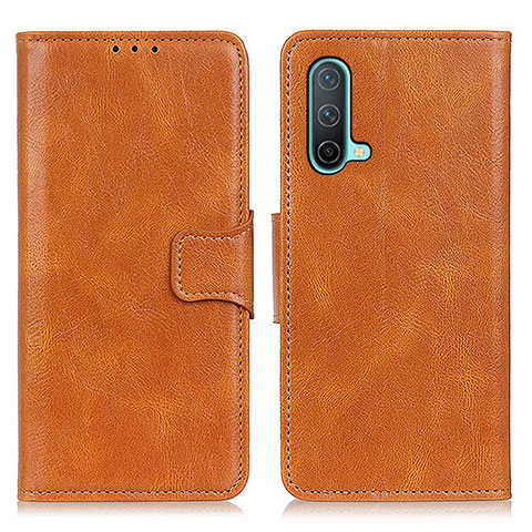 Coque Portefeuille Livre Cuir Etui Clapet M09L pour OnePlus Nord CE 5G Marron