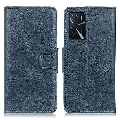 Coque Portefeuille Livre Cuir Etui Clapet M09L pour Oppo A16 Bleu