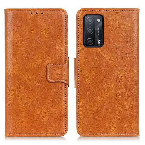 Coque Portefeuille Livre Cuir Etui Clapet M09L pour Oppo A53s 5G Marron