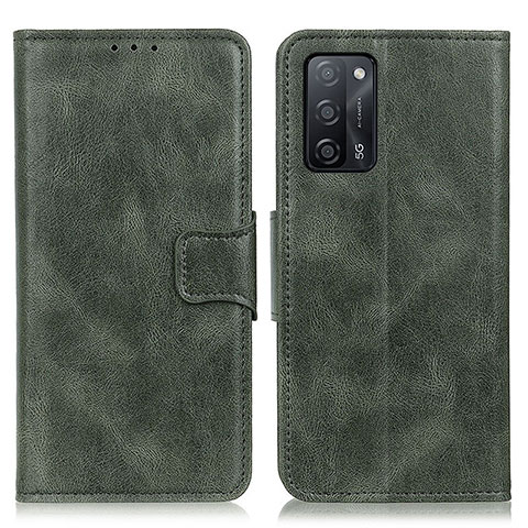 Coque Portefeuille Livre Cuir Etui Clapet M09L pour Oppo A53s 5G Vert