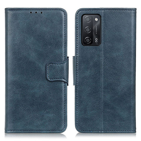 Coque Portefeuille Livre Cuir Etui Clapet M09L pour Oppo A55 5G Bleu