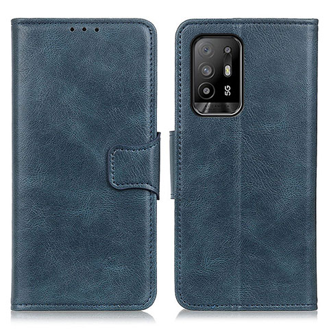 Coque Portefeuille Livre Cuir Etui Clapet M09L pour Oppo A95 5G Bleu