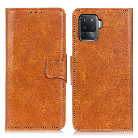 Coque Portefeuille Livre Cuir Etui Clapet M09L pour Oppo F19 Pro Marron