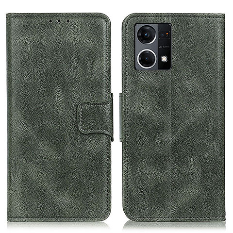 Coque Portefeuille Livre Cuir Etui Clapet M09L pour Oppo F21 Pro 4G Vert