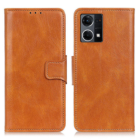 Coque Portefeuille Livre Cuir Etui Clapet M09L pour Oppo F21s Pro 4G Marron