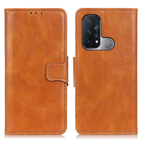 Coque Portefeuille Livre Cuir Etui Clapet M09L pour Oppo Reno5 A Marron