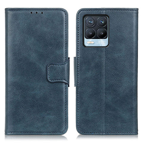 Coque Portefeuille Livre Cuir Etui Clapet M09L pour Realme 8 Pro Bleu