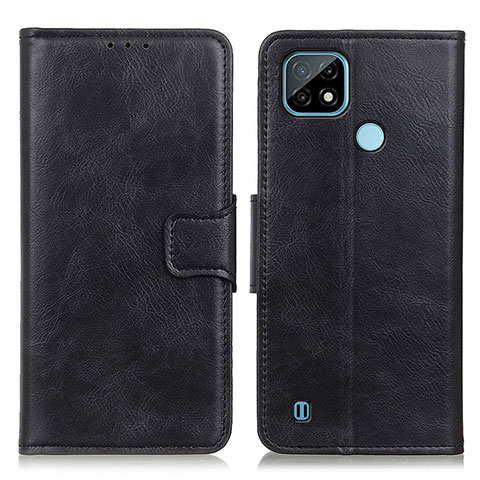 Coque Portefeuille Livre Cuir Etui Clapet M09L pour Realme C21 Noir