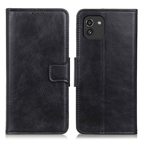 Coque Portefeuille Livre Cuir Etui Clapet M09L pour Samsung Galaxy A03 Noir