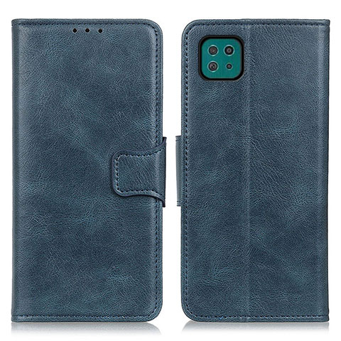 Coque Portefeuille Livre Cuir Etui Clapet M09L pour Samsung Galaxy A22s 5G Bleu