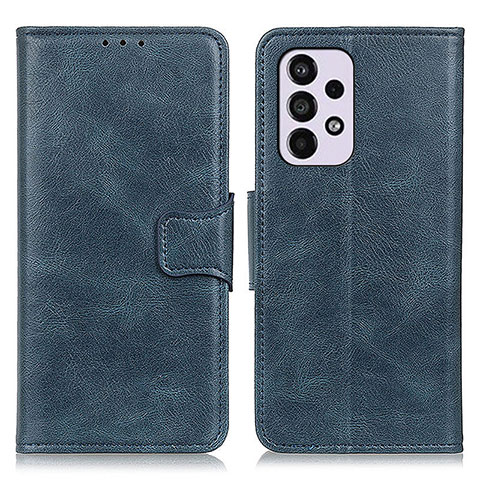 Coque Portefeuille Livre Cuir Etui Clapet M09L pour Samsung Galaxy A33 5G Bleu