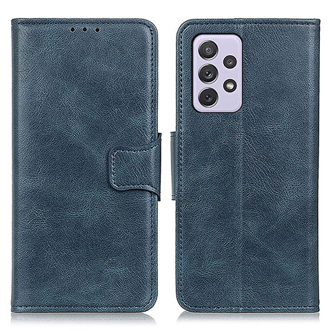 Coque Portefeuille Livre Cuir Etui Clapet M09L pour Samsung Galaxy A73 5G Bleu