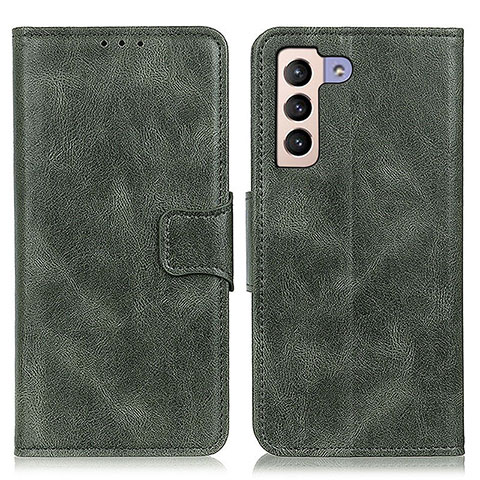 Coque Portefeuille Livre Cuir Etui Clapet M09L pour Samsung Galaxy S21 FE 5G Vert