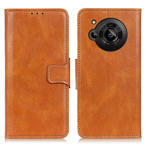 Coque Portefeuille Livre Cuir Etui Clapet M09L pour Sharp Aquos R7s Marron