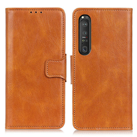 Coque Portefeuille Livre Cuir Etui Clapet M09L pour Sony Xperia 1 III Marron