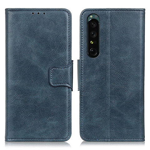 Coque Portefeuille Livre Cuir Etui Clapet M09L pour Sony Xperia 1 IV SO-51C Bleu