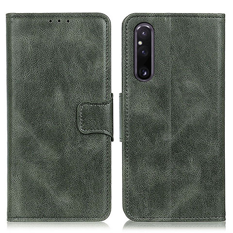 Coque Portefeuille Livre Cuir Etui Clapet M09L pour Sony Xperia 1 V Vert