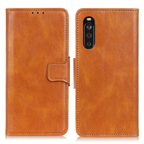 Coque Portefeuille Livre Cuir Etui Clapet M09L pour Sony Xperia 10 III SO-52B Marron