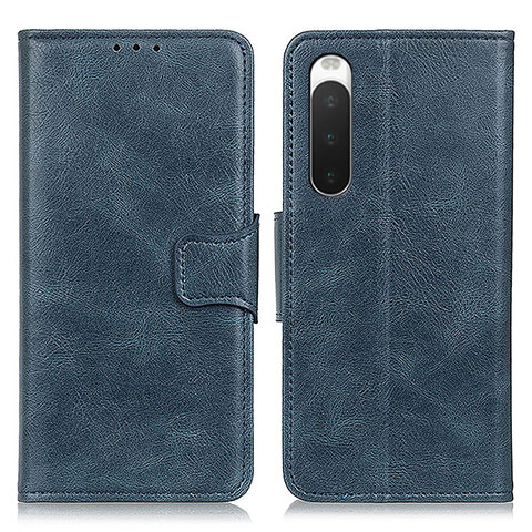 Coque Portefeuille Livre Cuir Etui Clapet M09L pour Sony Xperia 10 V Bleu