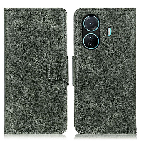 Coque Portefeuille Livre Cuir Etui Clapet M09L pour Vivo T1 5G Vert