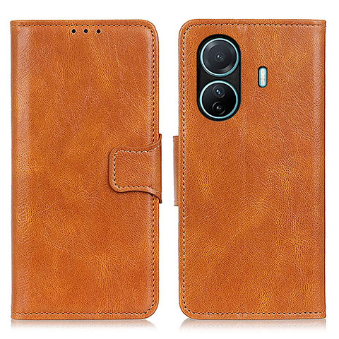 Coque Portefeuille Livre Cuir Etui Clapet M09L pour Vivo T1 Pro 5G Marron