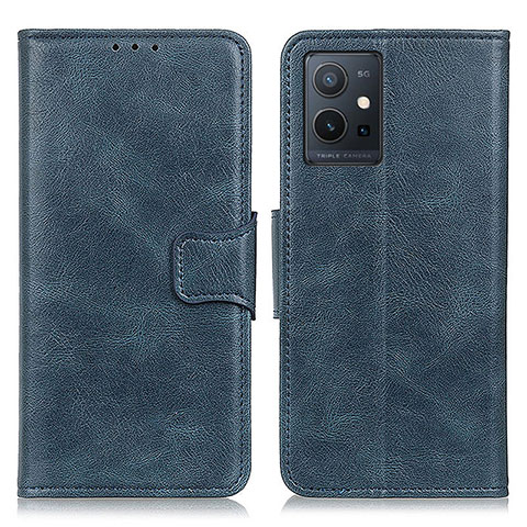 Coque Portefeuille Livre Cuir Etui Clapet M09L pour Vivo Y30 5G Bleu