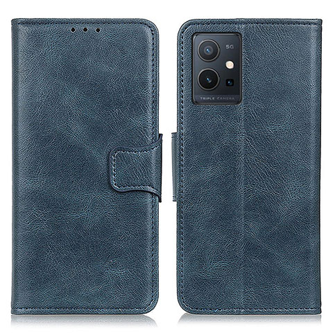 Coque Portefeuille Livre Cuir Etui Clapet M09L pour Vivo Y33e 5G Bleu