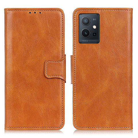 Coque Portefeuille Livre Cuir Etui Clapet M09L pour Vivo Y52t 5G Marron