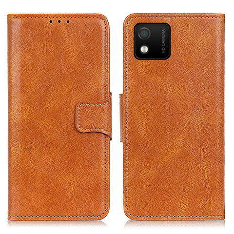 Coque Portefeuille Livre Cuir Etui Clapet M09L pour Wiko Y52 Marron