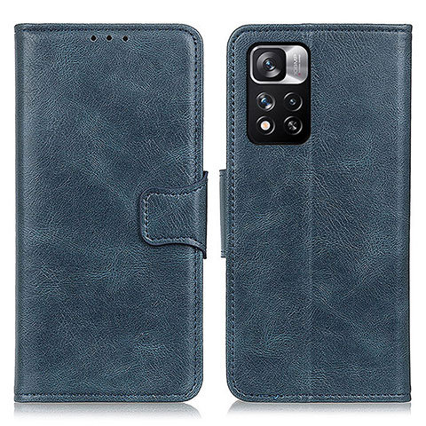 Coque Portefeuille Livre Cuir Etui Clapet M09L pour Xiaomi Mi 11i 5G (2022) Bleu