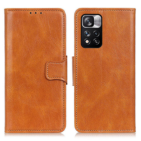 Coque Portefeuille Livre Cuir Etui Clapet M09L pour Xiaomi Mi 11i 5G (2022) Marron