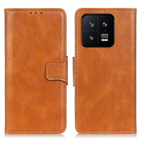 Coque Portefeuille Livre Cuir Etui Clapet M09L pour Xiaomi Mi 13 5G Marron