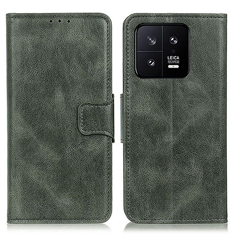 Coque Portefeuille Livre Cuir Etui Clapet M09L pour Xiaomi Mi 13 5G Vert