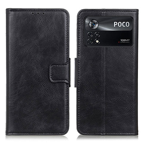 Coque Portefeuille Livre Cuir Etui Clapet M09L pour Xiaomi Poco X4 Pro 5G Noir