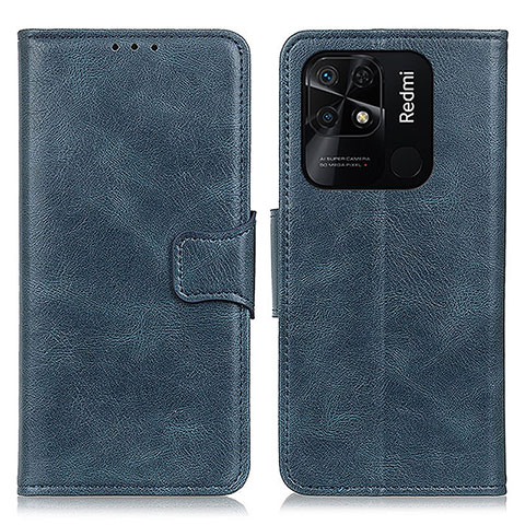 Coque Portefeuille Livre Cuir Etui Clapet M09L pour Xiaomi Redmi 10 India Bleu