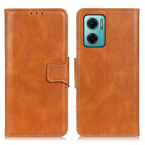 Coque Portefeuille Livre Cuir Etui Clapet M09L pour Xiaomi Redmi 10 Prime Plus 5G Marron